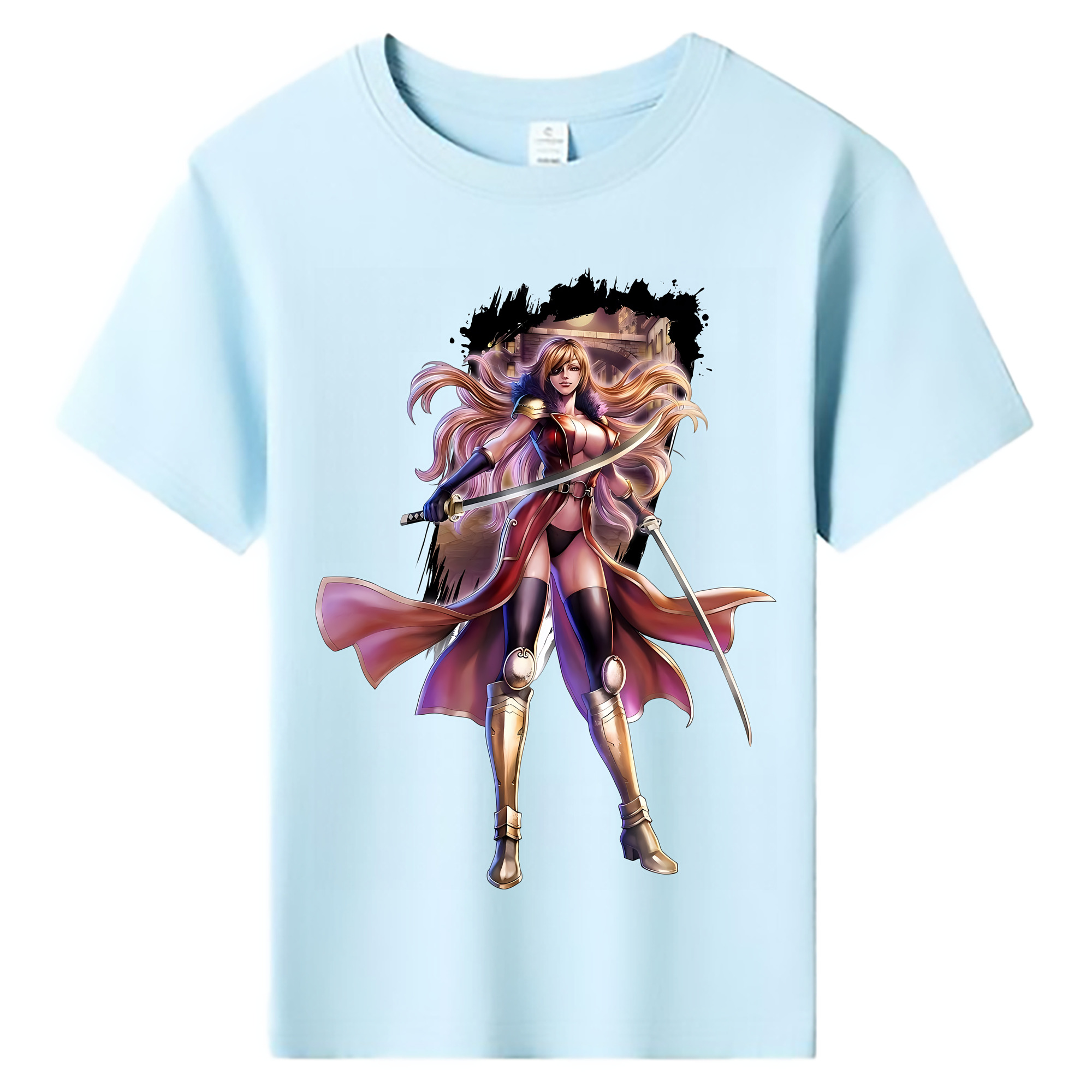 （画像用） 北斗の拳 Fist of the North Star 綿100％キッズTシャツ（フロントプリント）